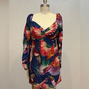 FarmRio Tropical Parrot midi dress 🦜✨